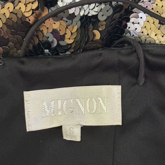 Mignon Multicolor Sequin Party Mini Dress Size S - Picture 8 of 9